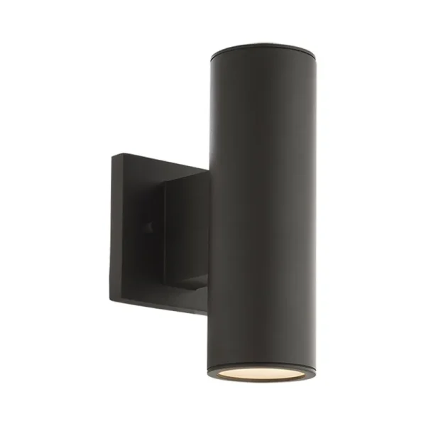 WAC Lighting Cylinder Outdoor Wall Sconce, Bronze, WS-W190212-30-BZ