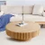 39.37" Round Natural Wood