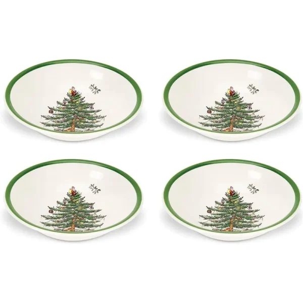 Spode Christmas Tree Ascot Cereal Set of 4