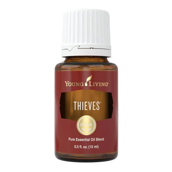 Young Living Thieves Essential Oil Blend - Vibrant, Spicy, Cinnamon Aroma - 15 ml