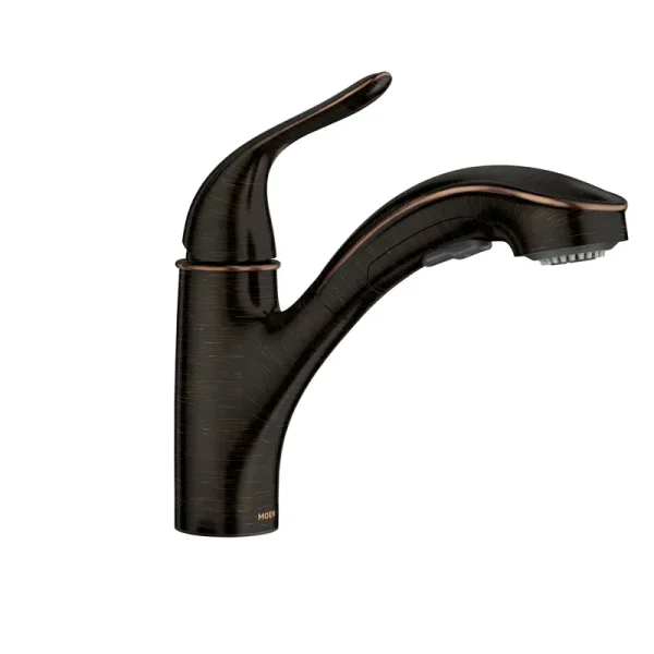 Moen Brecklyn Single-Handle Pull-Out Sprayer Kitchen Faucet Bronze