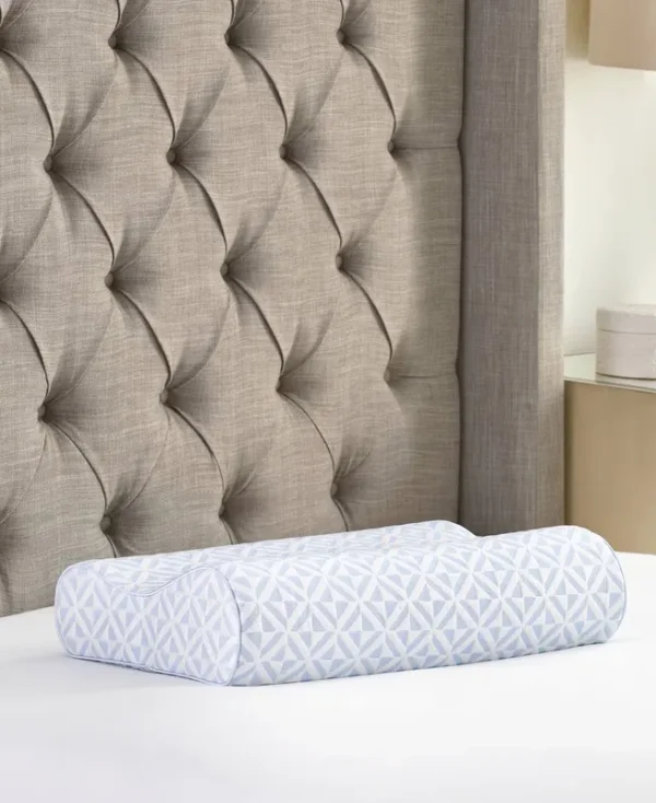 PROSLEEP Cool Comfort Memory Foam Contour Bed Pillow, Oversized - White