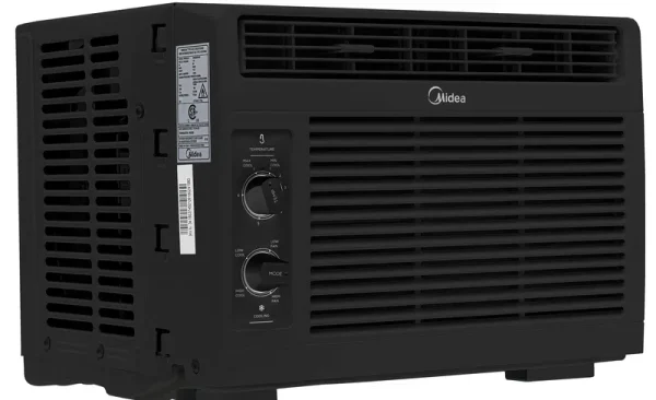 Midea 5,000 BTU 115V Mechanical Window Air Conditioner, Black