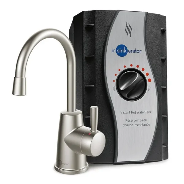 Insinkerator H250SN-SS HOT250 Instant Hot Water Dispenser System, Single-Handle 8.21 in. Faucet with 2/3-gallon Tank Finish: Satin Nickel