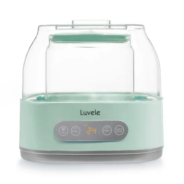 Luvele L Household Yogurt Maker Machine | 2.1qt (2L) Glass Container SCD & Gaps Diet