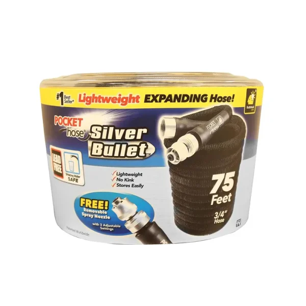 Pocket Hose Silver Bullet 75 ft