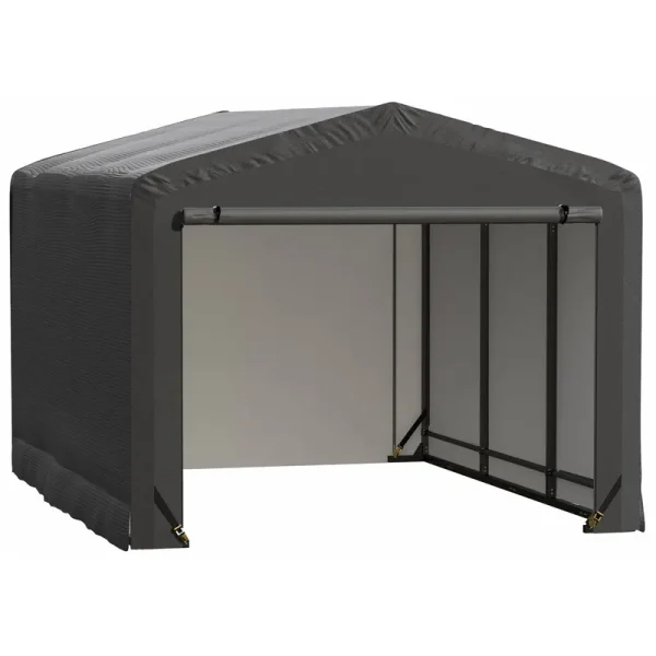 ShelterLogic ShelterTube Wind and Snow-Load Rated Garage, 10x14x8 Gray