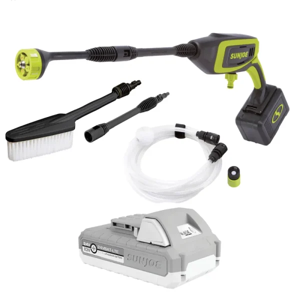Sun Joe 24V-PP350-LTE 24-Volt iON+ Power Cleaner, w/ 2.0-Ah Battery & Charger
