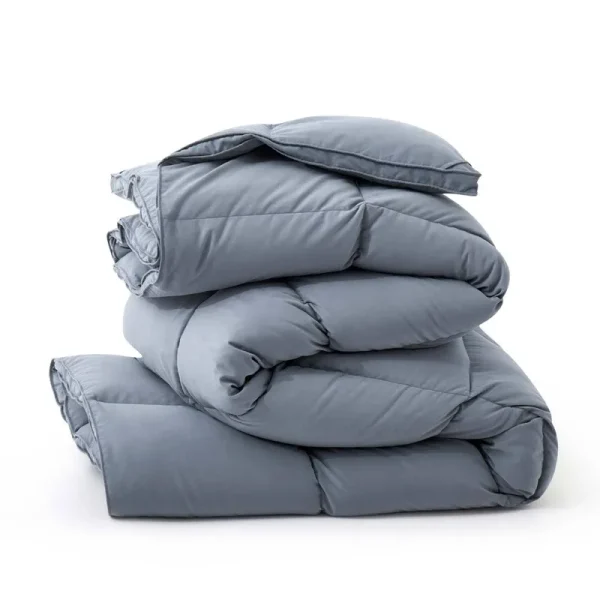 600 Fill Power All Season Down Comforter/Duvet Insert Color: Dark Gray, Size: Queen Down Comforter