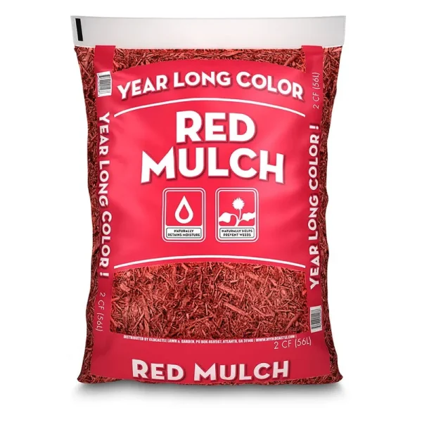 Year Long Mulch, Red, 2 Cu ft