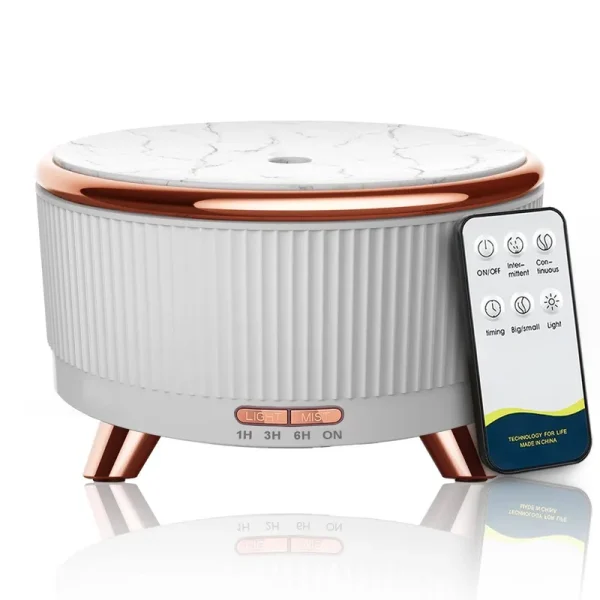 Jpord Diffusers for Essential Oils Large Room, 500ml Aromatherapy Diffuser Cool Mist Humidifier with Remote Control,7 Colors Lights & 3 Mist Mode