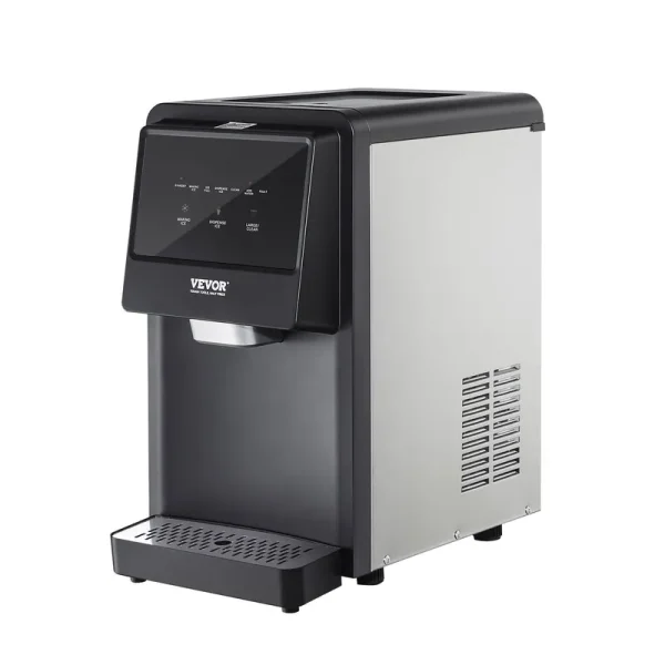 VEVOR Portable Ice Maker: 62lbs in 24Hrs, Auto Self Cleaning