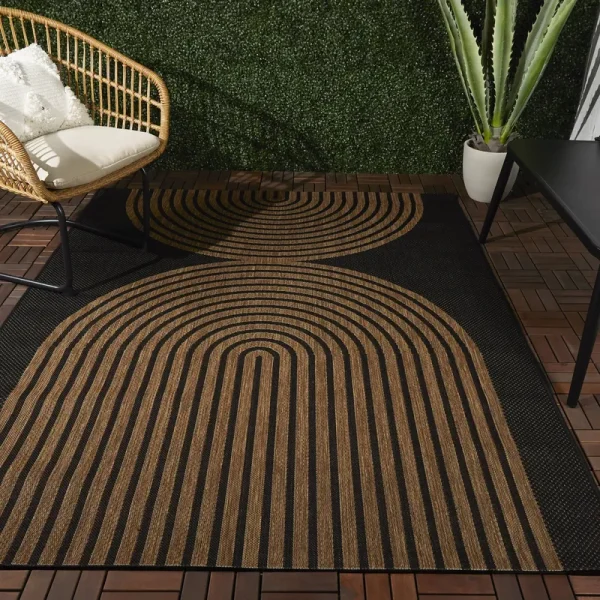 Balta Niccolo Modern Indoor/Outdoor Area Rug - 7'10" x 10' - Charcoal