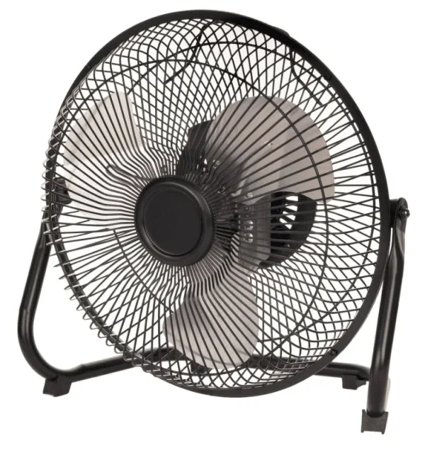 Mainstays 9 in High Velocity Floor Fan Wall Mount Black