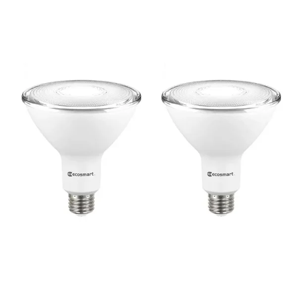 Ecosmart 90-Watt Equivalent PAR38 Dimmable Energy Star Flood LED Light Bulb Bright White (2-Pack)