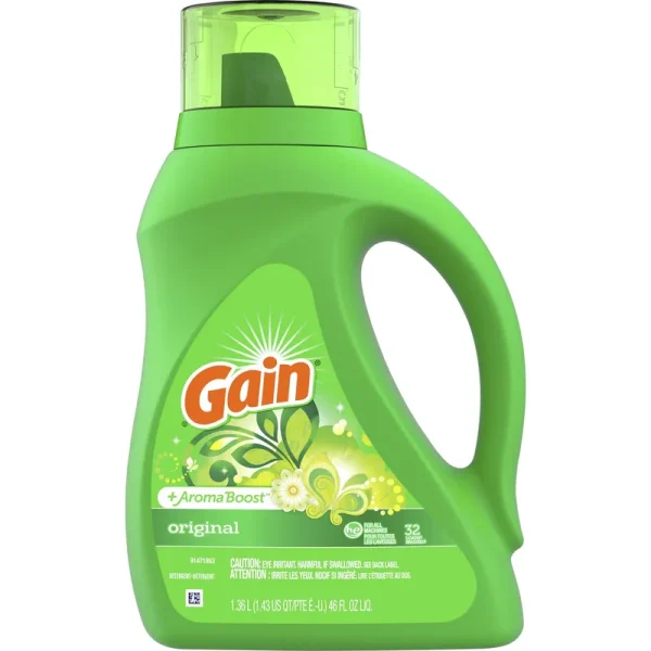 Gain + Aroma Boost Detergent, Original - 1.36 l (1.43 qt) 46 fl oz