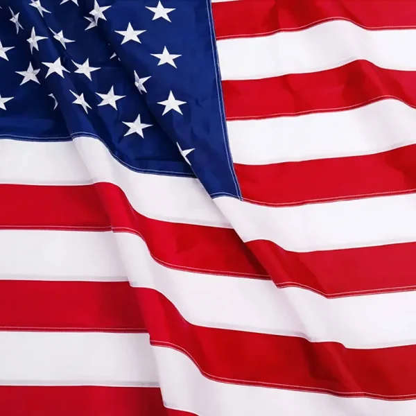 Anley EverStrong Series American US Flag 2x3 Foot Heavy Duty Nylon - Embroidered Stars and Sewn Stripes - USA Banner Flags, Size: 2' x 3'