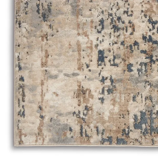 Addie Abstract Beige/Gray Area Rug Mercury Row Rug Size: Runner 2'2" x 7'6"