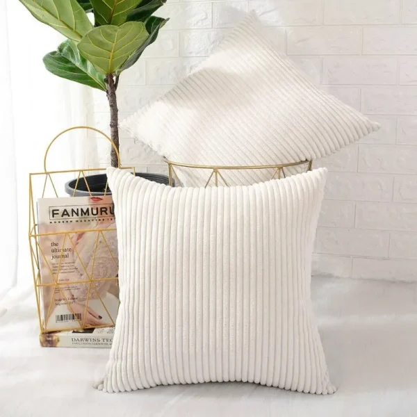 Ayedin Square Throw Pillow Cover Latitude Run Color: Cream