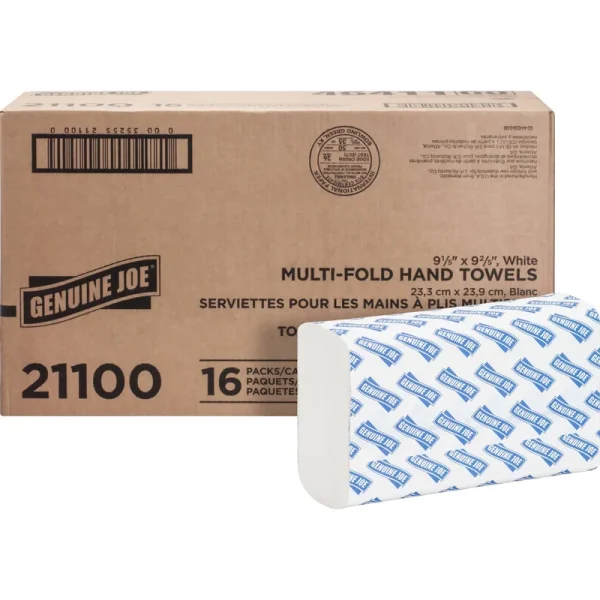 Gjo21100 Multifold Towels, 250 sheets per pack, 16 pack, Size: Master, White