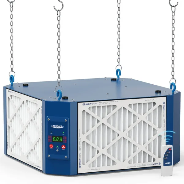 AlorAir 360 Degree Intake Air Filtration System (1350 CFM) Wood Shop Dust Collector
