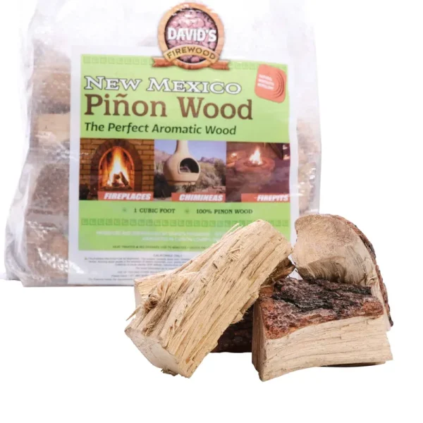 Lowe's 1-cu ft Firewood Bundle - Special Cuts for Fire Pits, Fireplaces, and Chimineas - Natural Mosquito Repellent | Pinon Wood