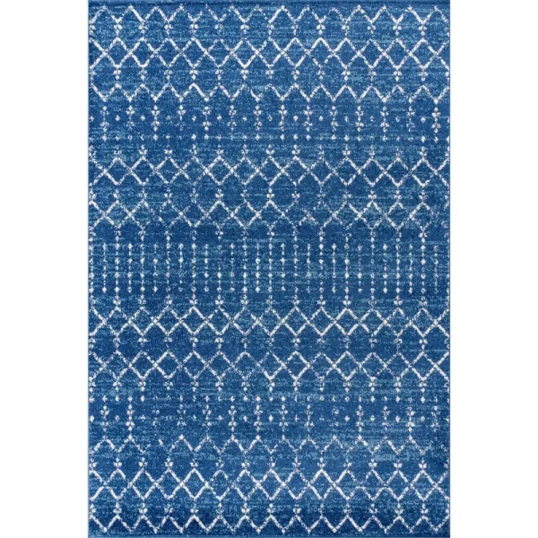 Jonathan Y Modern Hype Boho Vintage Diamond Area Rug - 5 x 8 - Blue/White