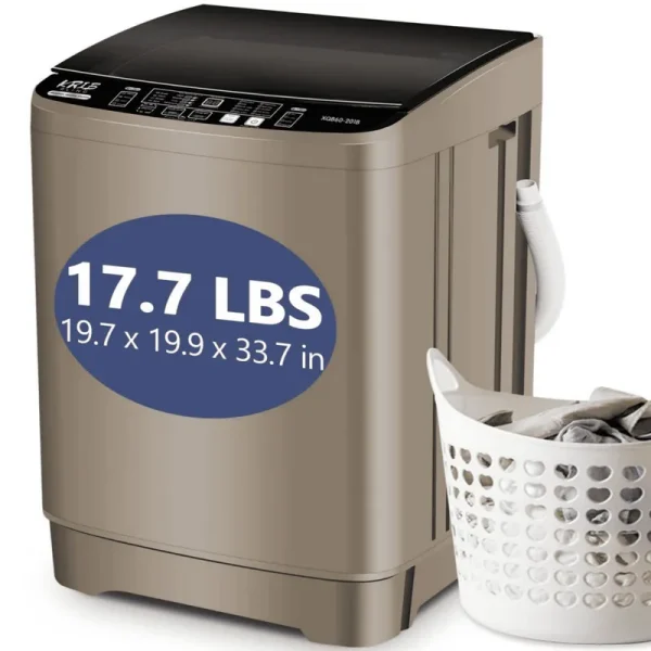 Portable Washing Machine. 17.7 Lbs Large Capacity Full Automatic Washing Machine