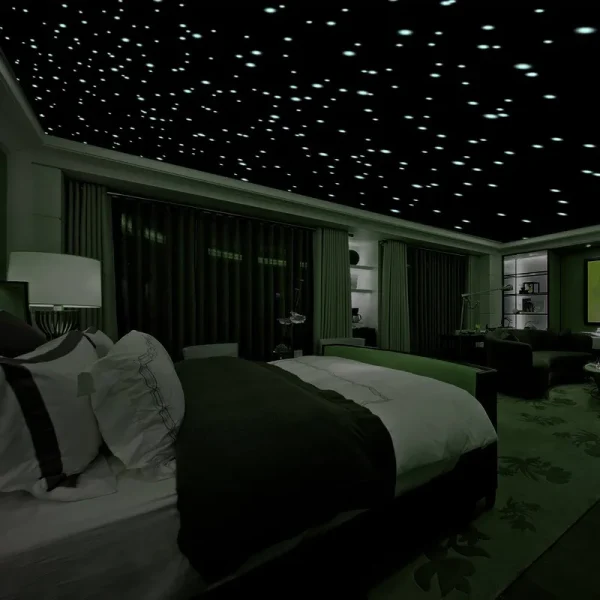 Realistic 3D Domed Glow in The Dark Stars 606 Dots for Starry Sky Perfect for Kids Bedding Room Gift 606 Stars Green