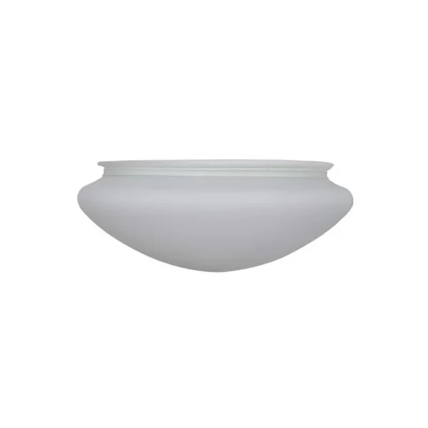 Hugger 52 in. White Ceiling Fan Opal Frosted Replacement Glass