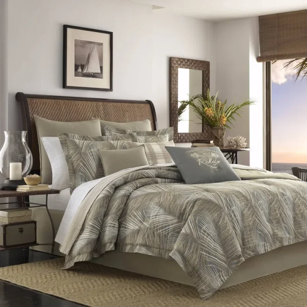 Tommy Bahama Raffia Palms Comforter Set - Queen