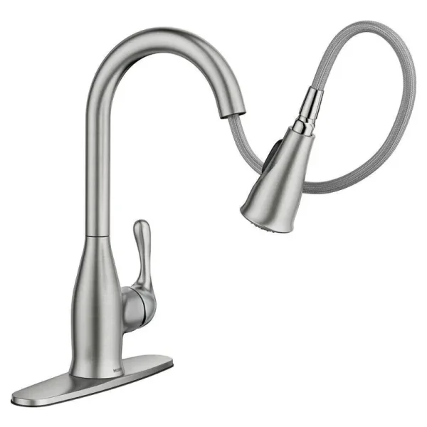 Moen Kaden Single-Handle Pull-Down Sprayer Kitchen Faucet Stainless