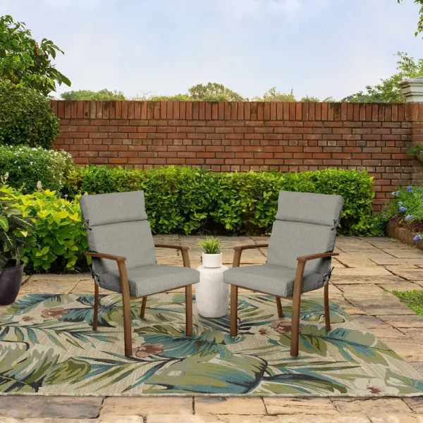 Better Homes & Gardens 44" L x 21" W Navy Medallion 1 Piece Outdoor Chair Cushion
