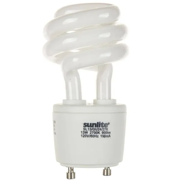 Sunlite 13W GU24 WW CFL Mini Twist Light Bulb