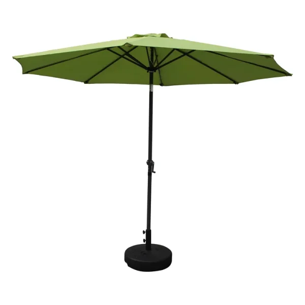 Havenside Home Nunam Iqua Aluminum 10-Foot Patio Umbrella by Grass Green, Size: 10'