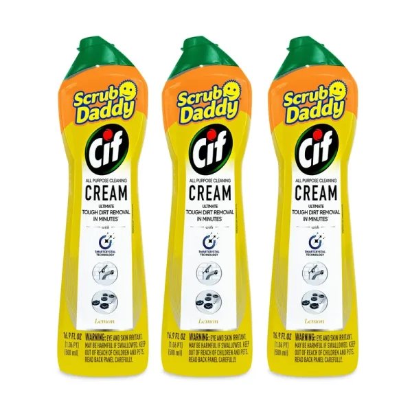 Cif 16.9 oz. Cream Cleanser Lemon 3ct Bundle