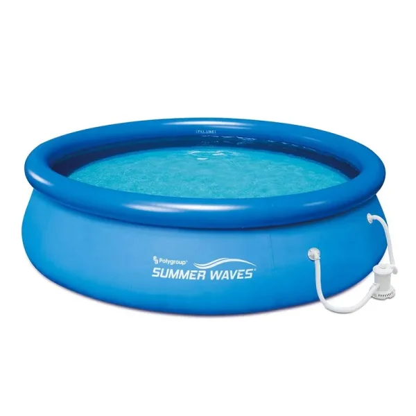 Summer Waves 10' x 30" Quick Set Above Ground Swimming Pool & Filter