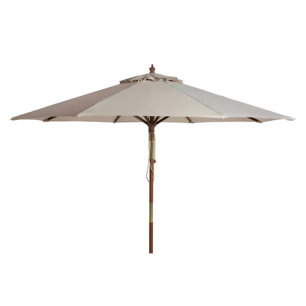 Safavieh Bethany 9ft Wooden Umbrella - Color: Beige