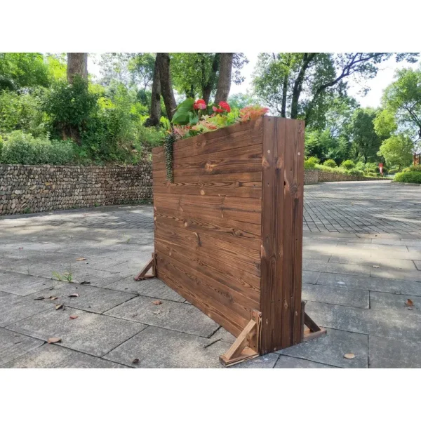 Dafayon 36" x 48" x 8" Premium Outdoor Treated Cafe Planter Barrier, Commercial Duty Planter Box Loon Peak