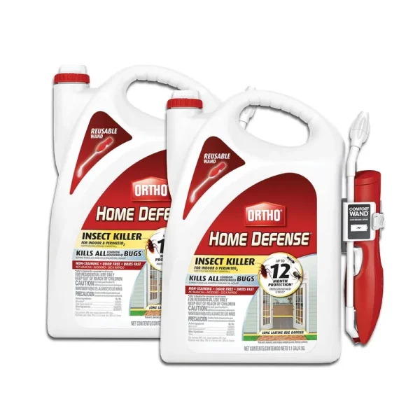 Ortho Home Defense Insect Killer for Indoor & Perimeter2 (with Comfort Wand Bonus Size) 2-Pack
