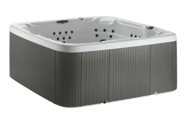 Lifesmart LS700DX Hot Tub - 7 Person, 90-Jet, 220-Volt, Sea Salt/ Coastal Gray