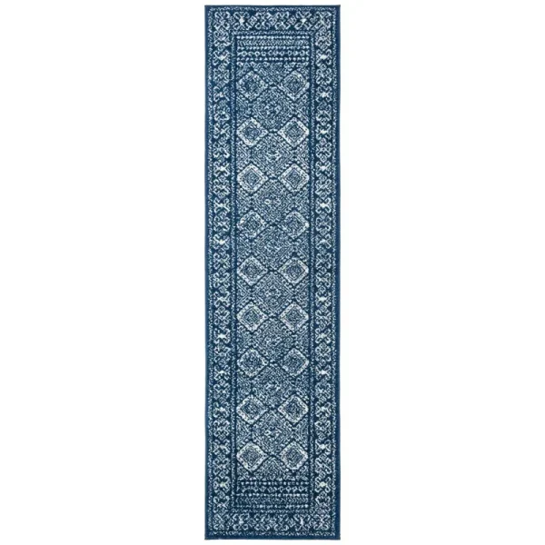 Callista Southwestern Navy/Ivory Area Rug Bungalow Rose Rug Size: Runner 2' x 15'
