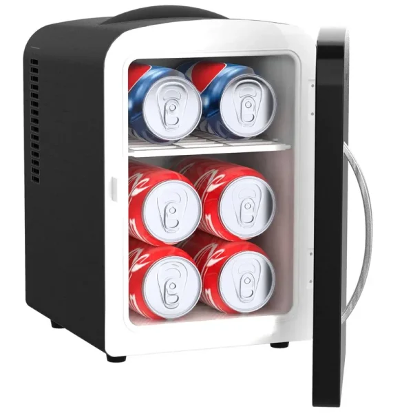 Honeywell 4 Liter Personal Fridge Cooler and Warmer, Stainless Steel