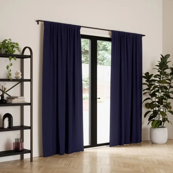 Umbra 1017283-405 63 in. Twilight Blackout Panel, Navy - Set of 2