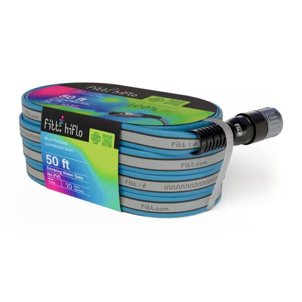Fitt Hiflo 50ft Next-Generation Lightweight & Compact Blue Hose