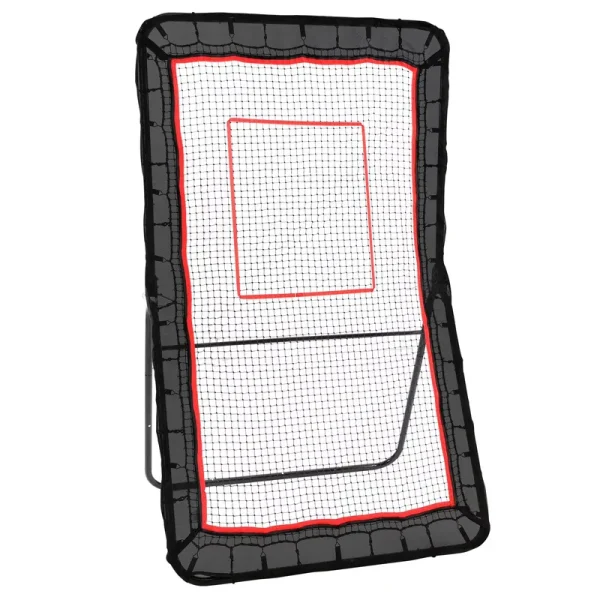 SKYSHALO 4x7ft Lacrosse Baseball Rebounder Softball Bounce Pinchback Net Adjustable Angle Shooting