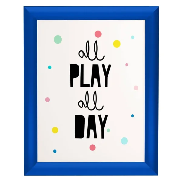 8.5x11 Blue SnapeZo Snap Frame - 1" Profile