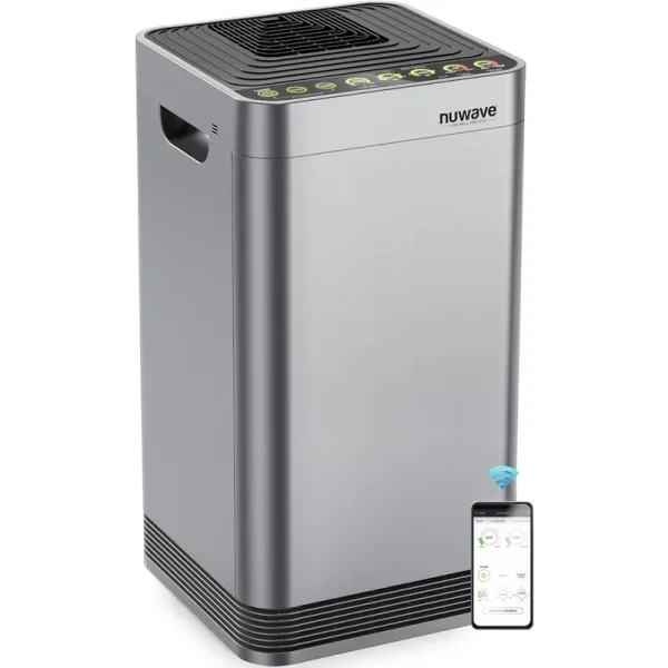 NuWave OxyPure Smart Air Purifier Large Area 2671 sq.ft Capture and Eliminate 99.99% Smoke Dust