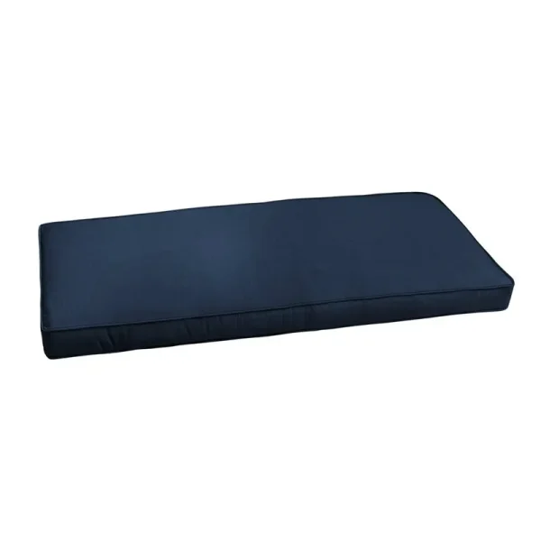 Outdoor Sunbrella Seat Cushion Birch Lane Fabric: Navy Sunbrella , Size: 2" H x 57" W x 16" D
