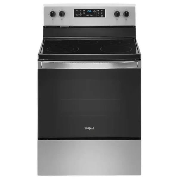 Whirlpool 5.3 Cu. ft. Electric Range with Frozen Bake Technology Stainless Steel WFE505W0JS